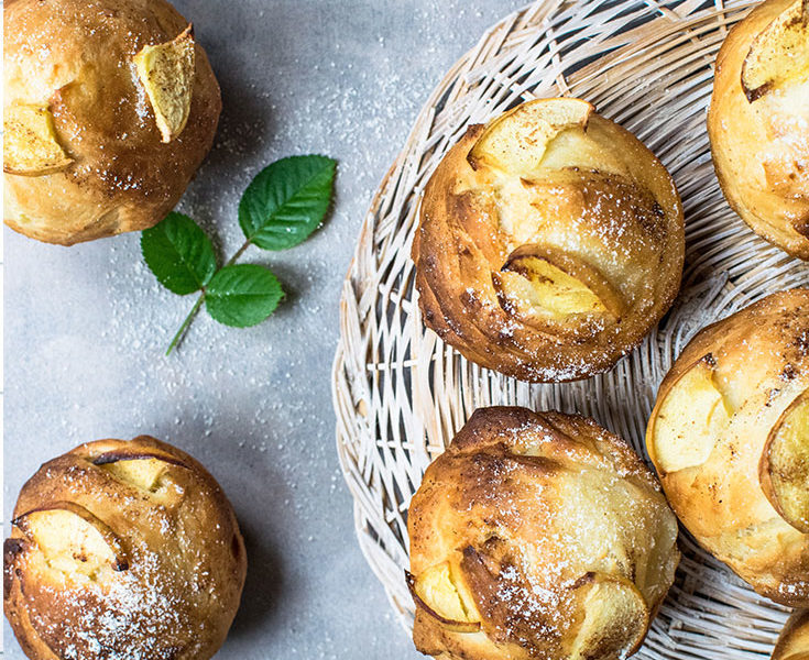 Basket of Apple Spice Muffins