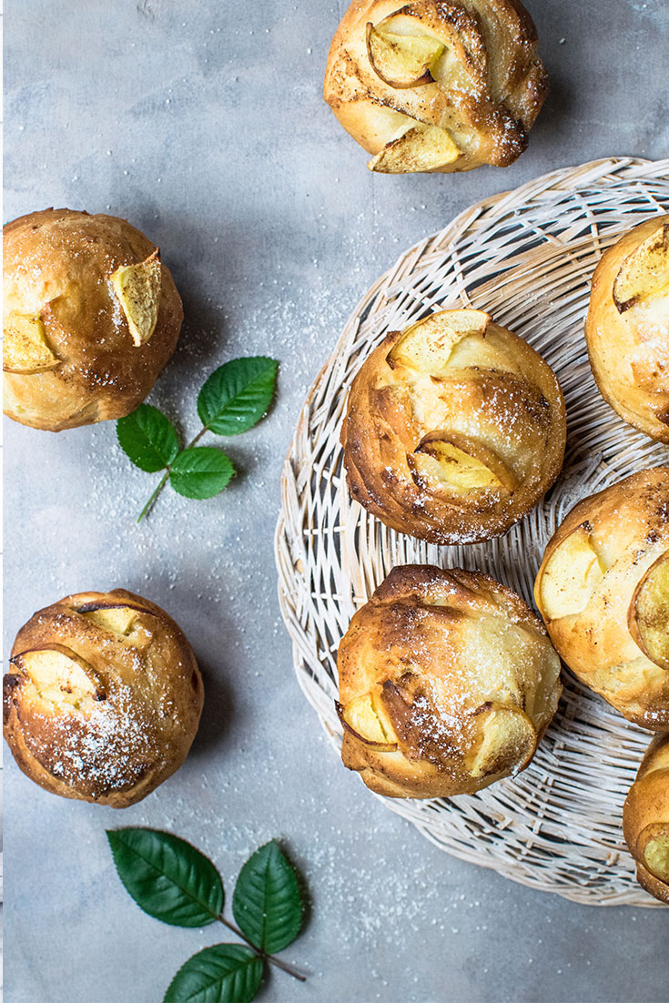 Basket of Apple Spice Muffins