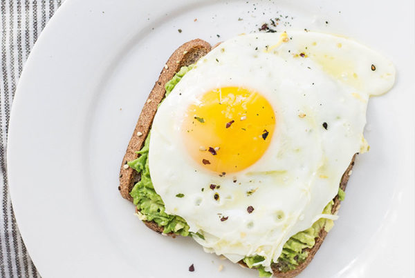 Plate of Avocado Egg Toast